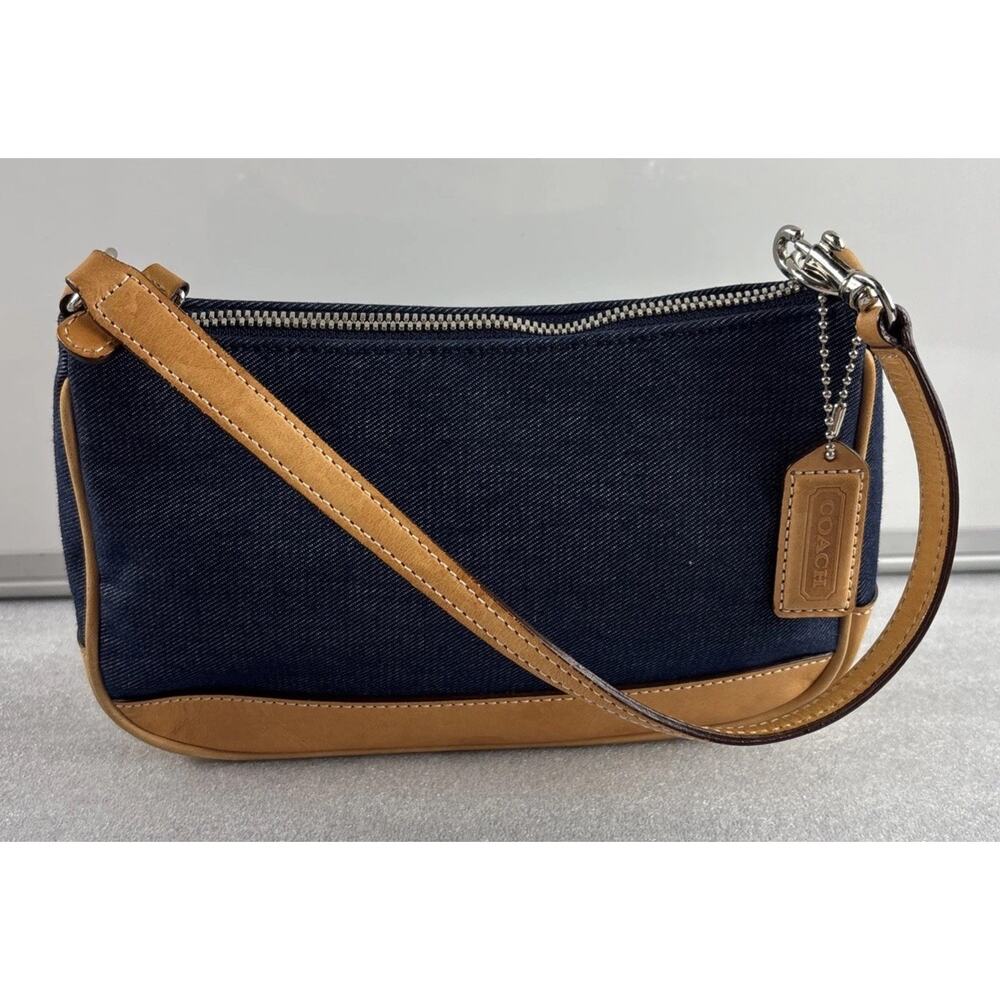 Coach Pouch Denim 7594 Women's Clutch Bag, small